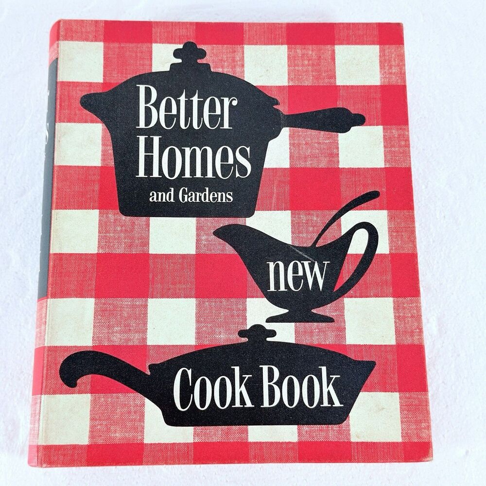 Vintage Better Homes And Garden New Cook Book 1953 Hardcover 5 Ring Binder Plaid